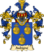French Family Coat of Arms (v.25) Aubigné