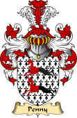 English Coat of Arms (v.23) for the family Penny