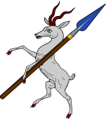 Antelope Rmpt Holding Spear or Lance