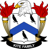 Coat of arms used by the Kite family in the United States of America
