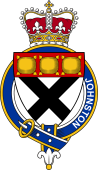 British Garter Coat of Arms for Johnston (Scotland)
