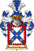 French Family Coat of Arms (v.23) for Archambault