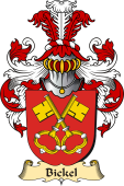 v.23 Coat of Family Arms from Germany for Bickel