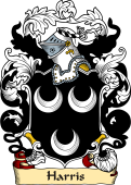 English or Welsh Family Coat of Arms (v.23) for Harris