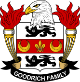 Coat of arms used by the Goodrich family in the United States of America