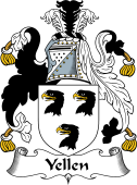 English Coat of Arms for the family Yellen
