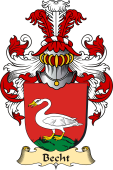 v.23 Coat of Family Arms from Germany for Becht