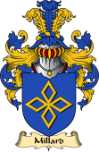 English Coat of Arms (v.23) for the family Millard or Meler