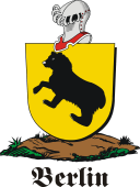 German shield on a mount for Berlin