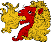 Lion's Head Erased-Vomiting Fire