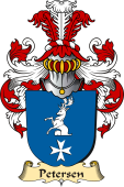 v.23 Coat of Family Arms from Germany for Petersen
