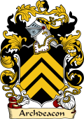 English or Welsh Family Coat of Arms (v.23) for Archdeacon (ref Berry)