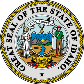 US State Seal for Idaho 1891