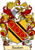 English or Welsh Family Coat of Arms (v.23) for Saxton (Yorkshire)
