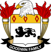 Coat of arms used by the Goodwin family in the United States of America