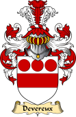 English Coat of Arms (v.23) for the family Devereux