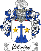 Araldica Italiana Coat of arms used by the Italian family Valeriani