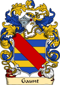 English or Welsh Family Coat of Arms (v.23) for Gaunt (Leek, Staffordshire)