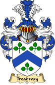 English Coat of Arms (v.23) for the family Treadway