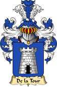 French Family Coat of Arms (v.23) for Tour ( de la)