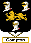 English Coat of Arms Shield Badge for Compton