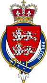 Families of Britain Coat of Arms Badge for: Felton (England)