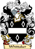 English or Welsh Family Coat of Arms (v.23) for Whittaker (Barming-Place)