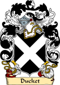 English or Welsh Family Coat of Arms (v.23) for Ducket (1572)