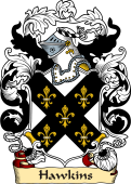 English or Welsh Family Coat of Arms (v.23) for Hawkins