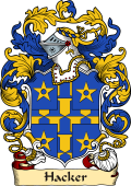 English or Welsh Family Coat of Arms (v.23) for Hacker (Nottinghamshire)