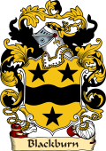 English or Welsh Family Coat of Arms (v.23) for Blackburn (or Blackborne Lancashire)