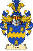 English Coat of Arms (v.23) for the family Lear