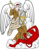 Catholic Saints Clipart image: St Michael the Archangel-3