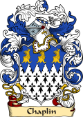 English or Welsh Family Coat of Arms (v.23) for Chaplin (London, and Stoneham, Hants)