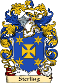 English or Welsh Family Coat of Arms (v.23) for Sterling (Suffolk)