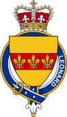 British Garter Coat of Arms for Leonard (England)