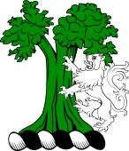 Family crest from Ireland for Warters (Reg. Ulster`s Office)