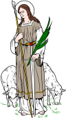 Catholic Saints Clipart image: St Regina