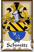 German Coat of Arms Wappen Bookplate  for Schmitz