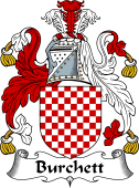 English Coat of Arms for the family Burchett