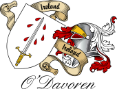 Sept (Clan) Coat of Arms from Ireland for O'Davoren