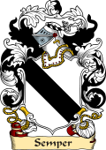 English or Welsh Family Coat of Arms (v.23) for Semper (Ref Berry)