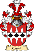 v.23 Coat of Family Arms from Germany for Castell