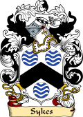 English or Welsh Family Coat of Arms (v.23) for Sykes (Ref Berry)