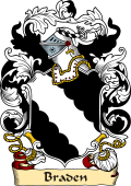 English or Welsh Family Coat of Arms (v.23) for Braden (or Bradden Northumberland)