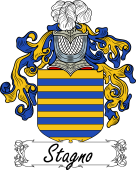 Araldica Italiana Coat of arms used by the Italian family Stagno