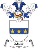 Coat of Arms from Scotland for Muir or Mure