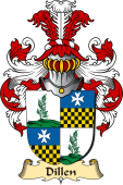 v.23 Coat of Family Arms from Germany for Dillen