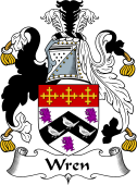 English Coat of Arms for the family Wren
