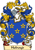 English or Welsh Family Coat of Arms (v.23) for Holroyd (Ref Berry)